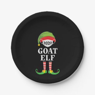 Goat Elf Matching Christmas Group Familie Pappteller