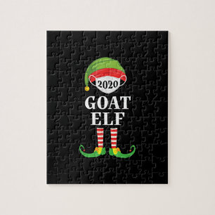 Goat Elf Matching Christmas Group Familie Puzzle