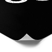 Goat Forth Young Man Funny Animal Pub Dark BG Poster (Ecke)