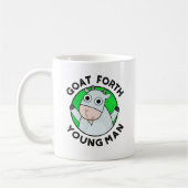 Goat Forth Young Man Funny Animal Pub Kaffeetasse (Links)