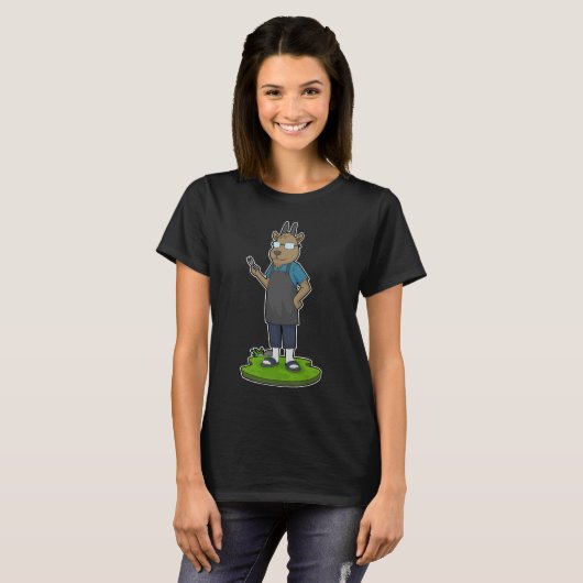Goat-Friseur-Schere T-Shirt (Vorne ganz)