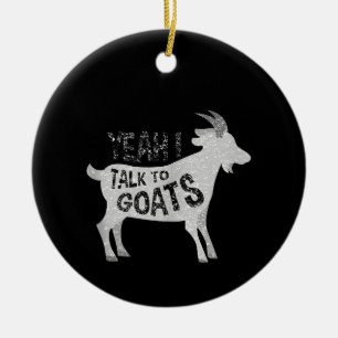 Goat Geschenke für Goat Lovers Funny Keramik Ornament