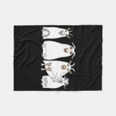 Goat Ghost Halloween Bauer Goat Lover Beängstigend Fleecedecke (Vorderseite (Horizontal))