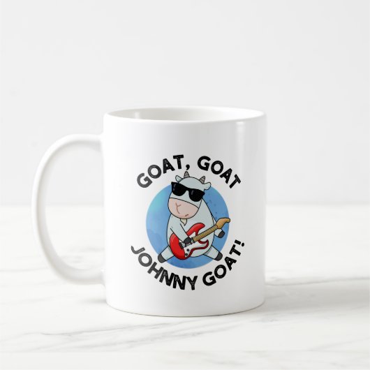 Goat Goat Johnny Goat Funny Music Animal Pub Kaffeetasse (Links)