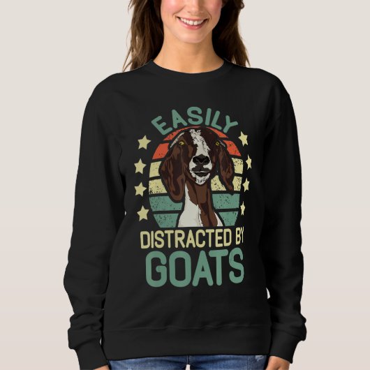 Goat Goat T-Shirt Famer T-Shirt Goa Funny Sweatshirt (Vorderseite)