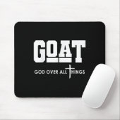Goat God Over All Things Funny Jesus Christlich _1 Mousepad (Mit Mouse)
