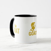 GOAT Gold Crown Mug – Black & Gold Tasse (Vorderseite Links)