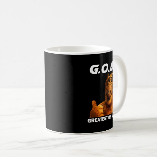Goat Greatest Of All Time Funny Meme  Kaffeetasse (VorderseiteRechts)
