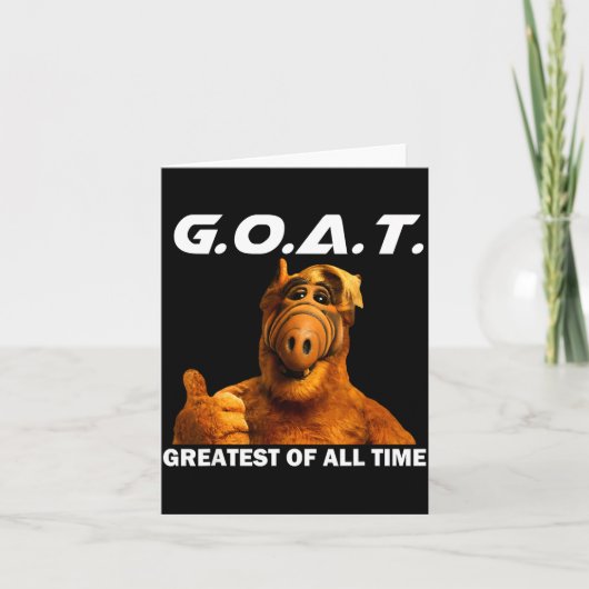 Goat Greatest Of All Time Funny Meme  Karte (Vorderseite)
