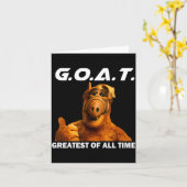 Goat Greatest Of All Time Funny Meme  Karte (Gelbe Blume)