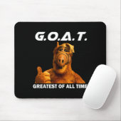 Goat Greatest Of All Time Funny Meme Mousepad (Mit Mouse)