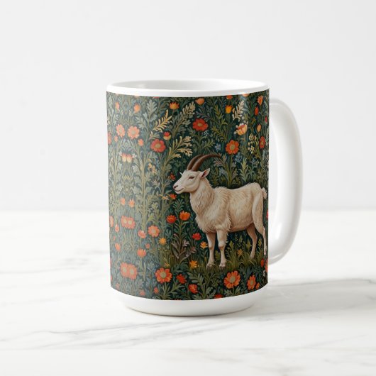 GOAT Greatest of all Time Kaffeetasse (VorderseiteRechts)
