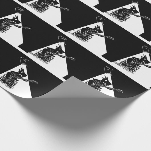 Goat Guitarist Geschenkpapier (Ecke)