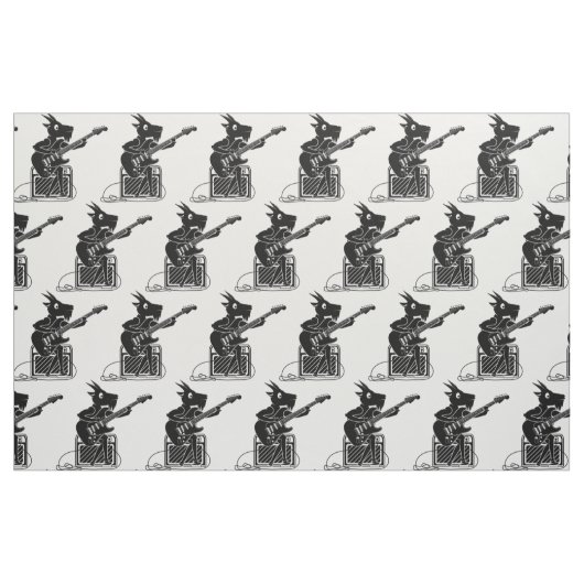 Goat Guitarist Stoff (Fat Quarter (45,7 x 55,9 cm))