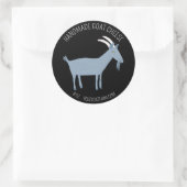 GOAT Handmade Geschenksoaps Loaps Käse CUSTOM Runder Aufkleber (Tasche)