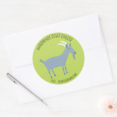GOAT Handmade Geschenksoaps Loaps Käse CUSTOM Runder Aufkleber (Umschlag)