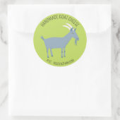GOAT Handmade Geschenksoaps Loaps Käse CUSTOM Runder Aufkleber (Tasche)