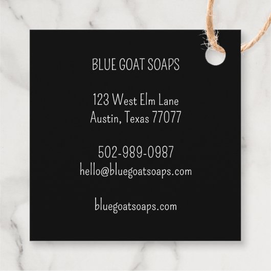 GOAT Handmade Geschenksoaps Loops Candy CUSTOM Han Geschenkanhänger (Rückseite)