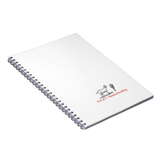 GOAT Homeschining Logo-Notebook Notizblock (Rechte Seite)