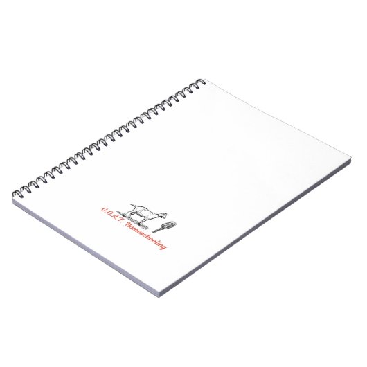 GOAT Homeschining Logo-Notebook Notizblock (Linke Seite)