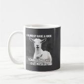 Goat I Almost Gave A For Funny Farm Animal Meme Kaffeetasse (Links)