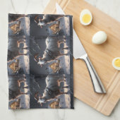 Goat Kitchen Handtuch Weihnachten (Viertel Falte)