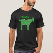 Goat Kleeblatt Goat Lucky St Patricks Day T-Shirt (Vorderseite)