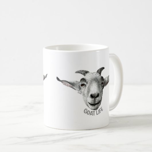 Goat Life Kaffeetasse (VorderseiteRechts)
