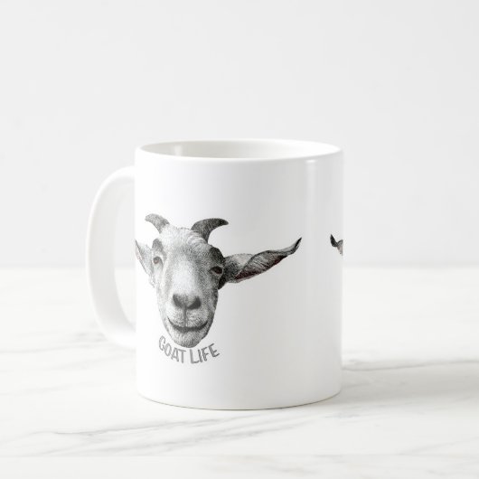 Goat Life Kaffeetasse (Vorderseite Links)