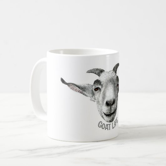 Goat Life - Option 2 Kaffeetasse (Vorderseite Links)