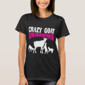 GOAT Lover | Crazy Goat Grandma Pink GYG T-Shirt (Vorderseite)