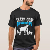 GOAT Lover | Crazy Goat Grandpa Blue GYG T-Shirt (Vorderseite)