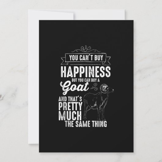Goat Lover Goat Geschenk Einladung (Vorderseite)