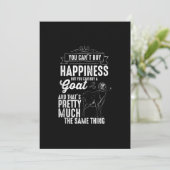 Goat Lover Goat Gift Save The Date (Stehend Vorderseite)