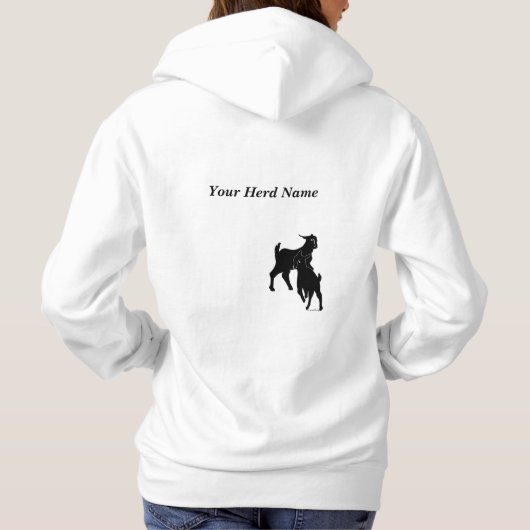 GOAT Lover | Ihr Herdenname Crazy Ziege Oma Hoodie (Rückseite)