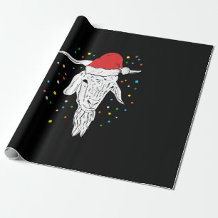 Goat Lover Weihnachtsfeiertage Geschenkpapier
