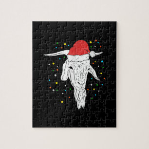 Goat Lover Weihnachtsfeiertage Puzzle