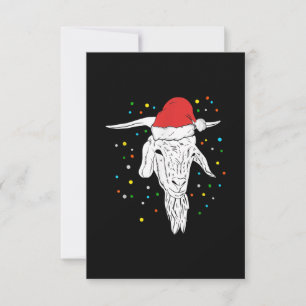 Goat Lover Weihnachtsfeiertage RSVP Karte