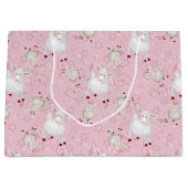 GOAT Lover | Zu viele Ziegen GetYerGoat™ Große Geschenktüte (Vorderseite)