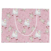 GOAT Lover | Zu viele Ziegen GetYerGoat™ Große Geschenktüte (Rückseite)