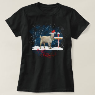 Goat Lovers Christmas North Pole T-Shirt