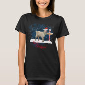Goat Lovers Christmas North Pole T-Shirt (Vorderseite)