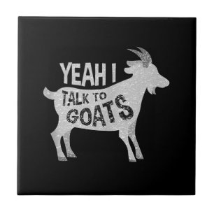 Goat Lovers Goat Joke Gift Fliese