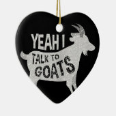 Goat Lovers Goat Joke Gift Keramik Ornament (Rechts)