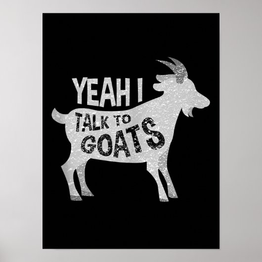 Goat Lovers Goat Joke Gift Poster (Vorne)