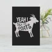 Goat Lovers Goat Joke Gift Save The Date (Stehend Vorderseite)