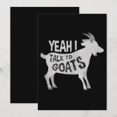 Goat Lovers Goat Joke Gift Save The Date (Vorne/Hinten)
