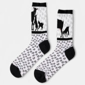 Goat Mama und ihre Babys Socken (Linkes Detail)