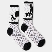 Goat Mama und ihre Babys Socken (Rechts)