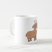 Goat Meh Funny Doodle Kaffeetasse (Vorderseite Links)